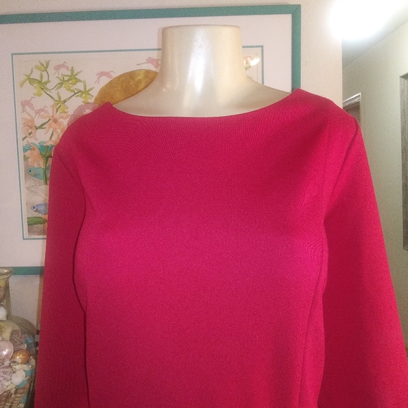 TALBOTS RED DRESS SZ 16W - Picture 2 of 8